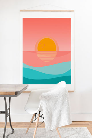 Viviana Gonzalez Minimal Sunset 1 Art Print And Hanger