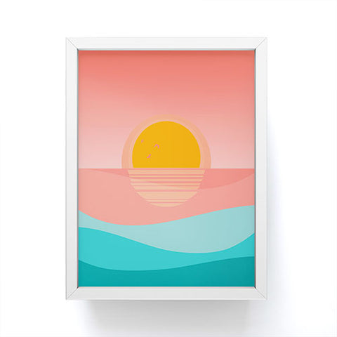 Viviana Gonzalez Minimal Sunset 1 Framed Mini Art Print