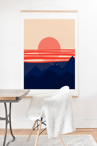 Viviana Gonzalez Minimal Sunset 4 Art Print And Hanger