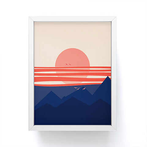Viviana Gonzalez Minimal Sunset 4 Framed Mini Art Print