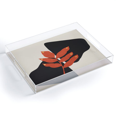 Viviana Gonzalez Modern botanical composition 3 Acrylic Tray