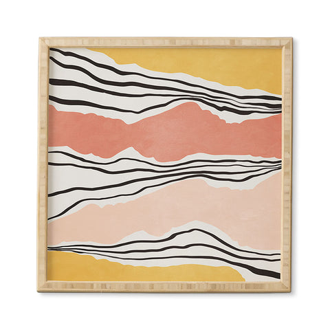 Viviana Gonzalez Modern irregular Stripes 01 Framed Wall Art