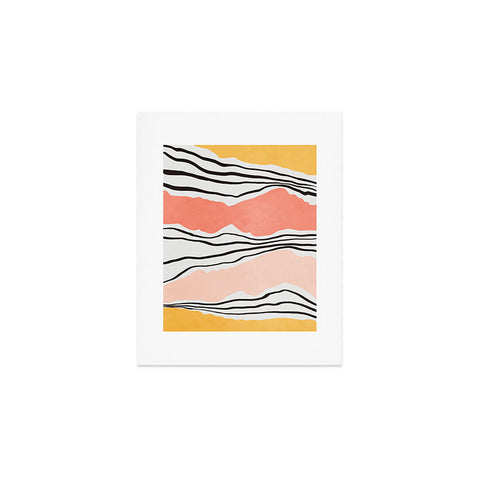 Viviana Gonzalez Modern irregular Stripes 01 Art Print