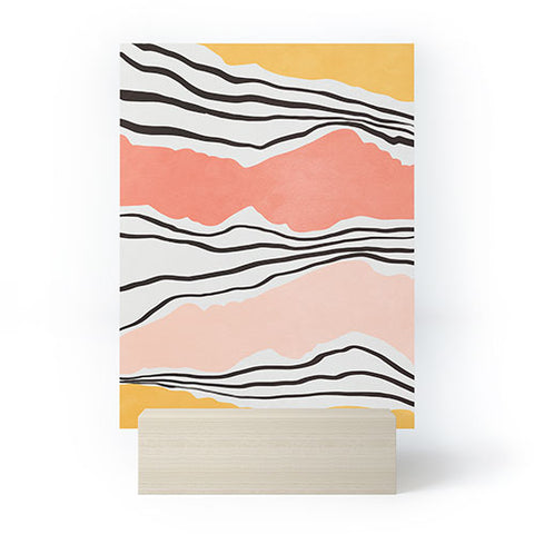 Viviana Gonzalez Modern irregular Stripes 01 Mini Art Print