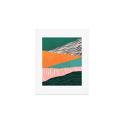 Viviana Gonzalez Modern irregular Stripes 02 Art Print