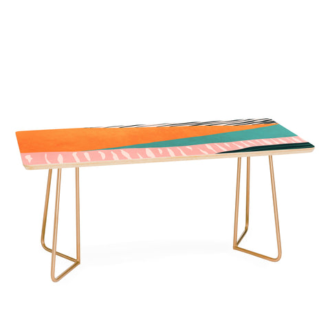 Viviana Gonzalez Modern irregular Stripes 02 Coffee Table