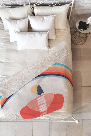 Viviana Gonzalez Modern shapes 6 Fleece Throw Blanket