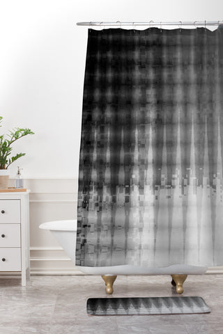 Viviana Gonzalez Monochrome vibes 02 Shower Curtain And Mat