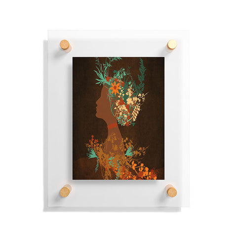 Viviana Gonzalez Mujer Floral I Floating Acrylic Print