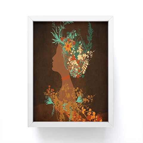 Viviana Gonzalez Mujer Floral I Framed Mini Art Print