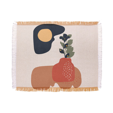 Viviana Gonzalez Organic shapes 1 Throw Blanket