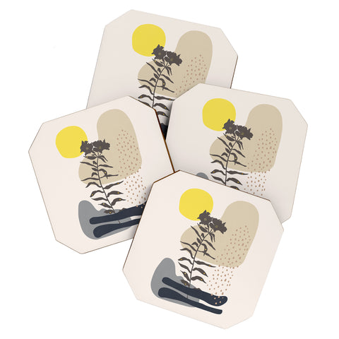 Viviana Gonzalez Organic shapes 2 Coaster Set