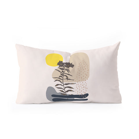Viviana Gonzalez Organic shapes 2 Oblong Throw Pillow