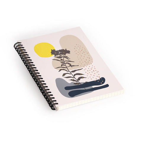 Viviana Gonzalez Organic shapes 2 Spiral Notebook