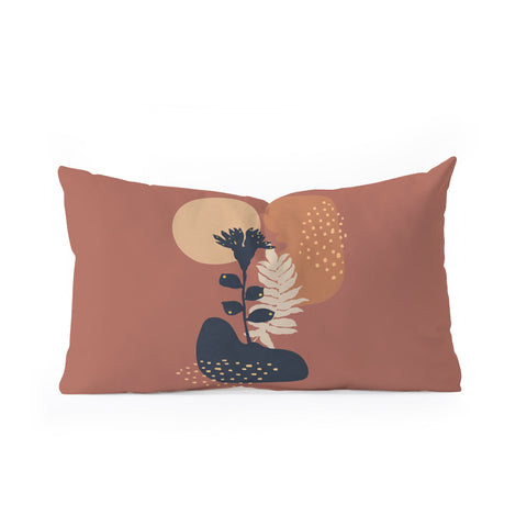 Viviana Gonzalez Organic shapes 3 Oblong Throw Pillow