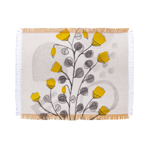 Viviana Gonzalez Organic watercolor botanicals1 Throw Blanket