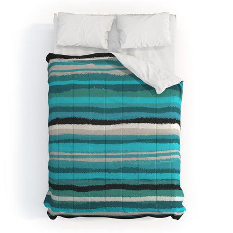 Viviana Gonzalez Painting Stripes 01 Comforter