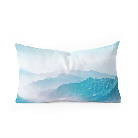 Viviana Gonzalez Pastel landscape 04 Oblong Throw Pillow