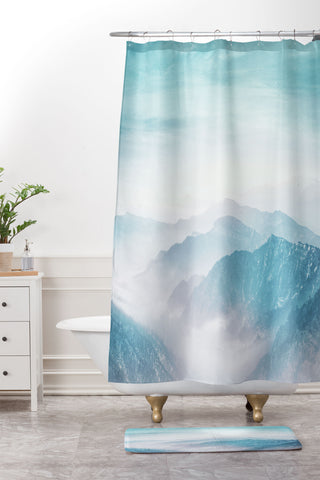 Viviana Gonzalez Pastel landscape 04 Shower Curtain And Mat