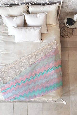 Viviana Gonzalez Pastels improvisation 01 Fleece Throw Blanket