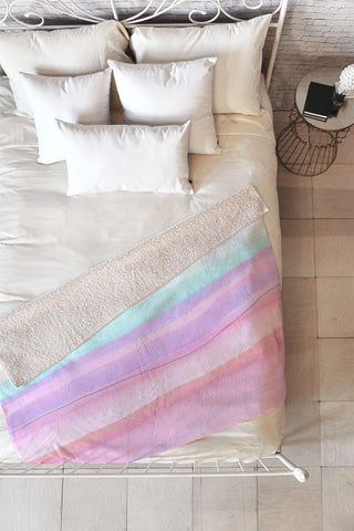 Viviana Gonzalez Pastels improvisation 02 Fleece Throw Blanket