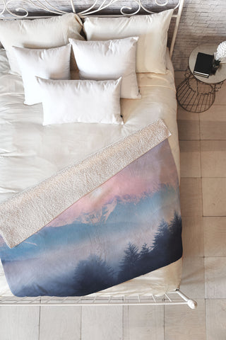 Viviana Gonzalez Pastels vibe 11 Fleece Throw Blanket