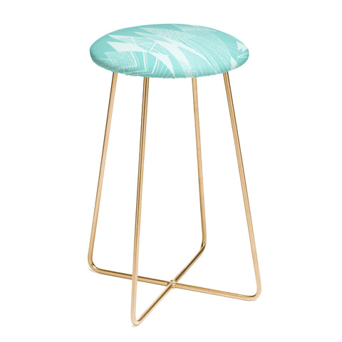 Viviana Gonzalez Patterns in the mountains 02 Counter Stool
