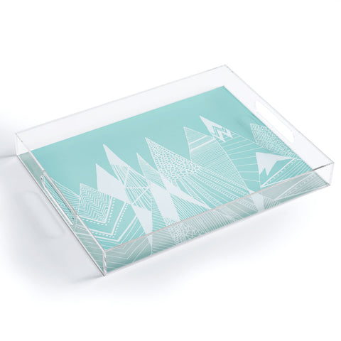 Viviana Gonzalez Patterns in the mountains 02 Acrylic Tray