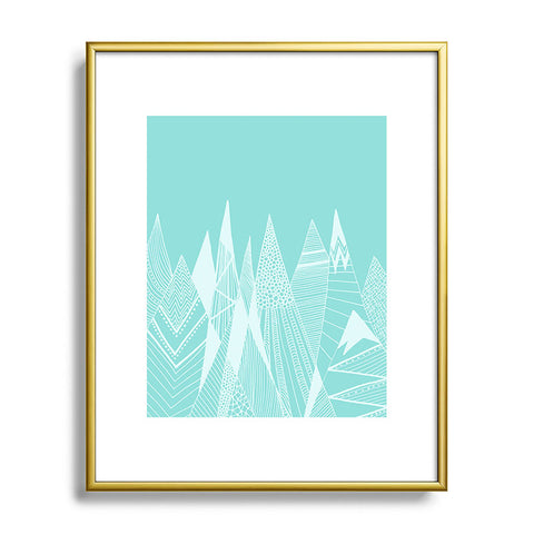 Viviana Gonzalez Patterns in the mountains 02 Metal Framed Art Print