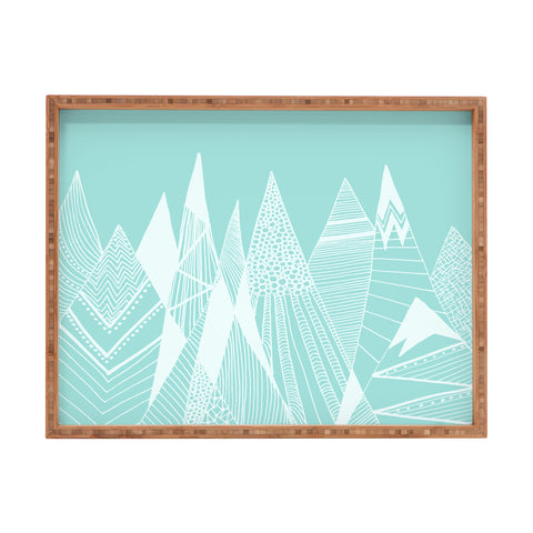Viviana Gonzalez Patterns in the mountains 02 Rectangular Tray