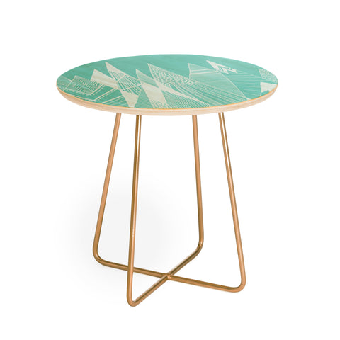 Viviana Gonzalez Patterns in the mountains 02 Round Side Table