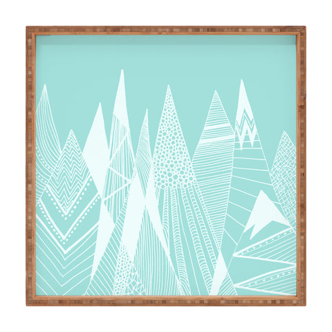 Viviana Gonzalez Patterns in the mountains 02 Square Tray