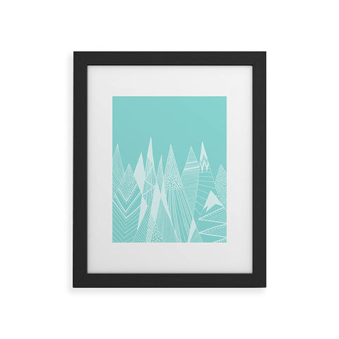 Viviana Gonzalez Patterns in the mountains 02 Framed Art Print