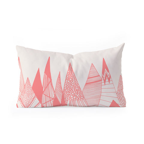 Viviana Gonzalez Patterns in the mountains Oblong Throw Pillow