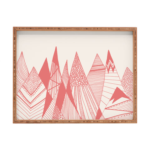 Viviana Gonzalez Patterns in the mountains Rectangular Tray