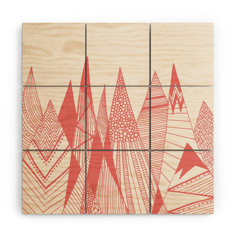 Viviana Gonzalez Patterns in the mountains Wood Wall Mural