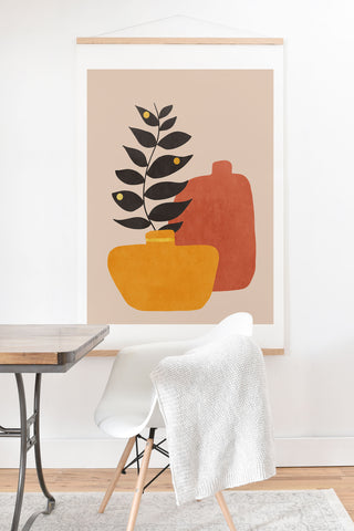 Viviana Gonzalez Plant in a Pot 1 Art Print And Hanger