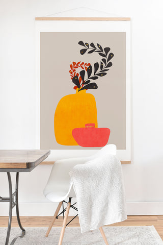 Viviana Gonzalez Plant in a Pot 3 Art Print And Hanger
