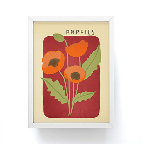 Viviana Gonzalez Poppies 02 Framed Mini Art Print