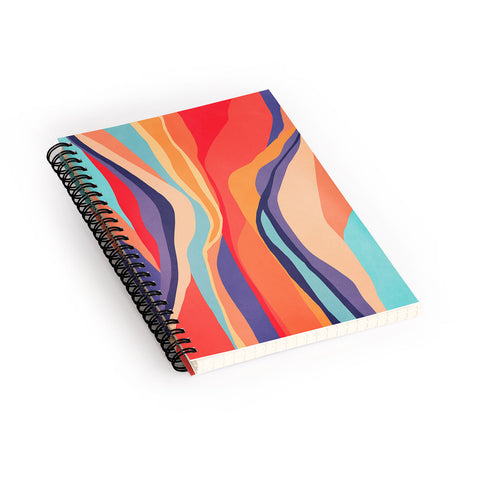 Viviana Gonzalez Psychedelic pattern 02 Spiral Notebook