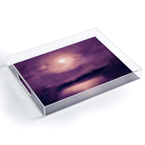 Viviana Gonzalez Purple Sunset Acrylic Tray