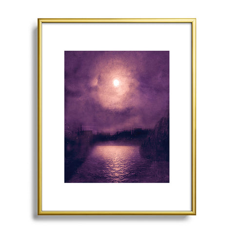 Viviana Gonzalez Purple Sunset Metal Framed Art Print