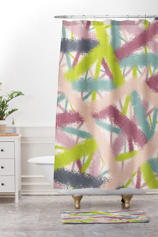 Viviana Gonzalez Spring vibes collection 02 Shower Curtain And Mat