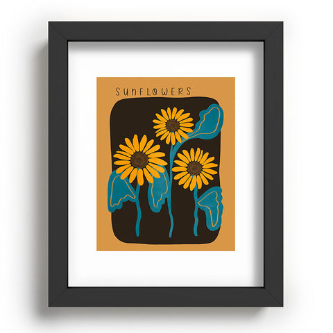 Viviana Gonzalez Sunflowers 01 Recessed Framing Rectangle