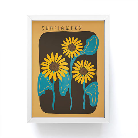 Viviana Gonzalez Sunflowers 01 Framed Mini Art Print