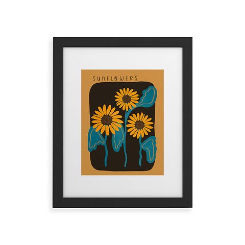 Viviana Gonzalez Sunflowers 01 Framed Art Print