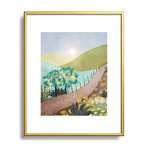 Viviana Gonzalez Sunrise In The Mountains Metal Framed Art Print