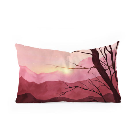 Viviana Gonzalez Sunset and Landscape Oblong Throw Pillow