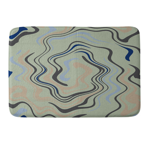 Viviana Gonzalez Texturally Abstract 02 Memory Foam Bath Mat