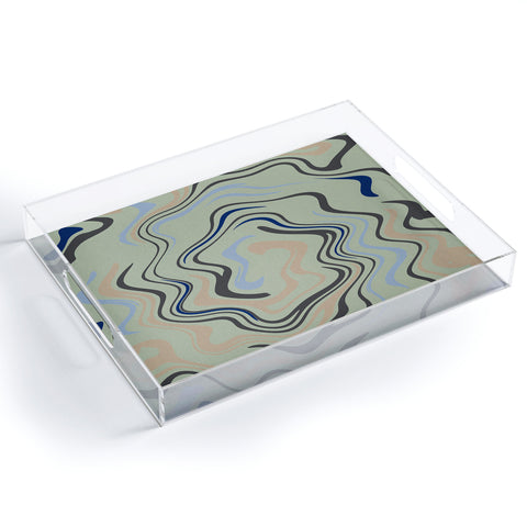 Viviana Gonzalez Texturally Abstract 02 Acrylic Tray